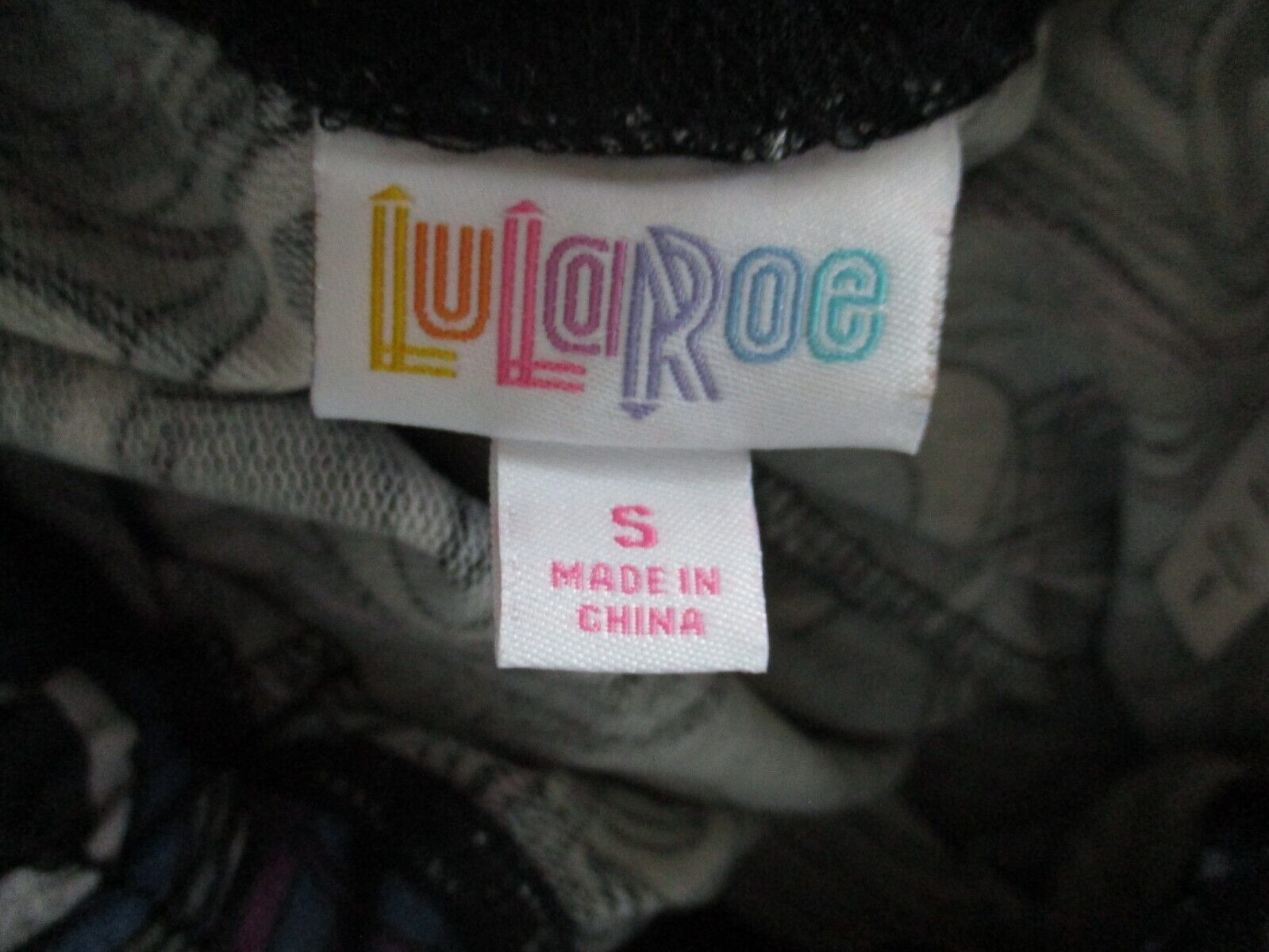 LuLaRoe Jax SMALL NWOT Blue Black Purple and Gray Peacock Joggers Sweatpants