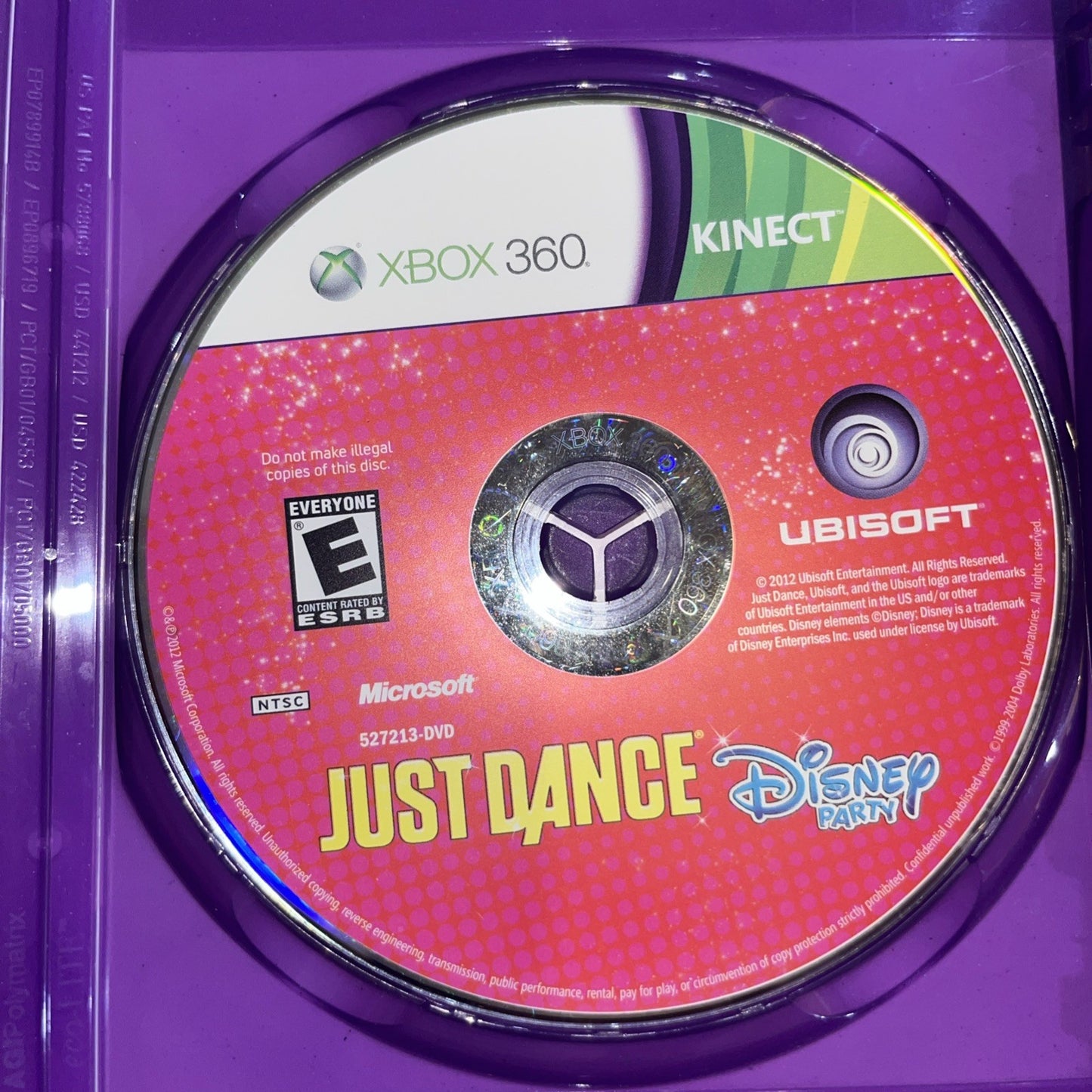 Just Dance: Disney Party (Microsoft Xbox 360, 2012) CIB Manual Tested New Case