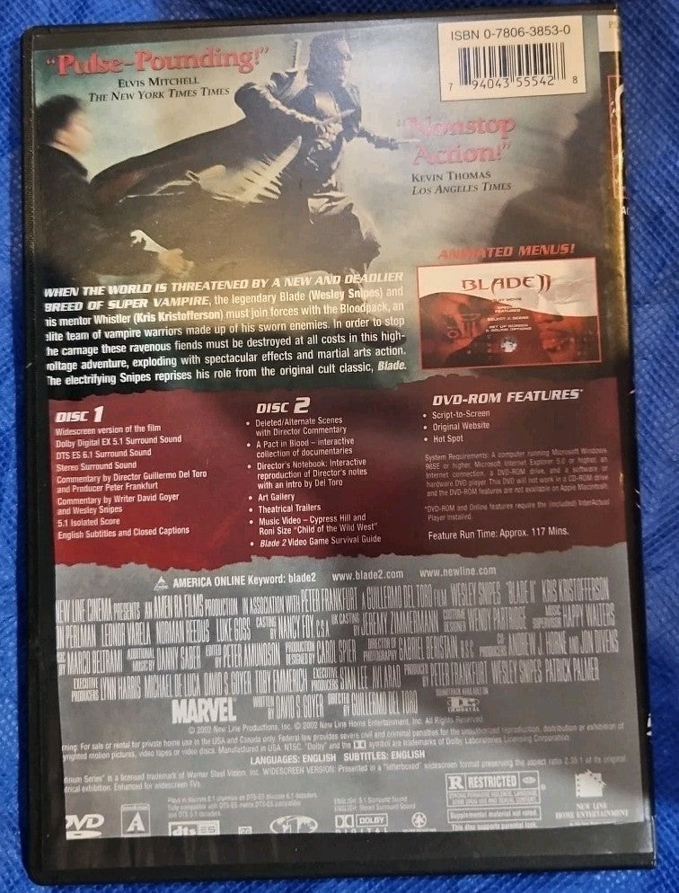 Blade II (DVD, 2002)
