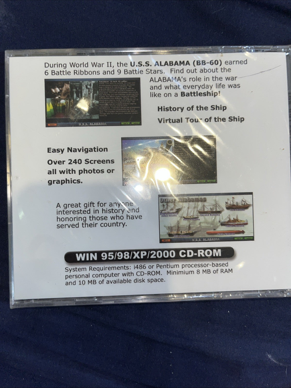 The History of U.S.S. Alabama PC CD-Rom