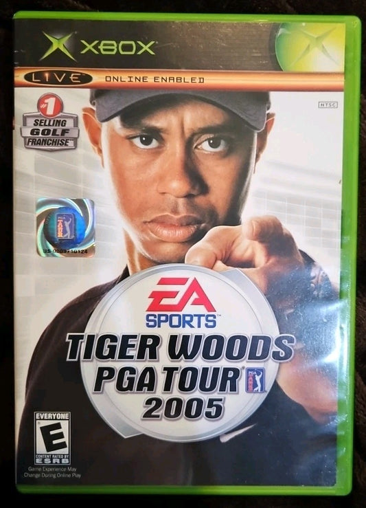 Tiger Woods PGA Tour 2005 XBOX, Tested. No Scratches. New Case