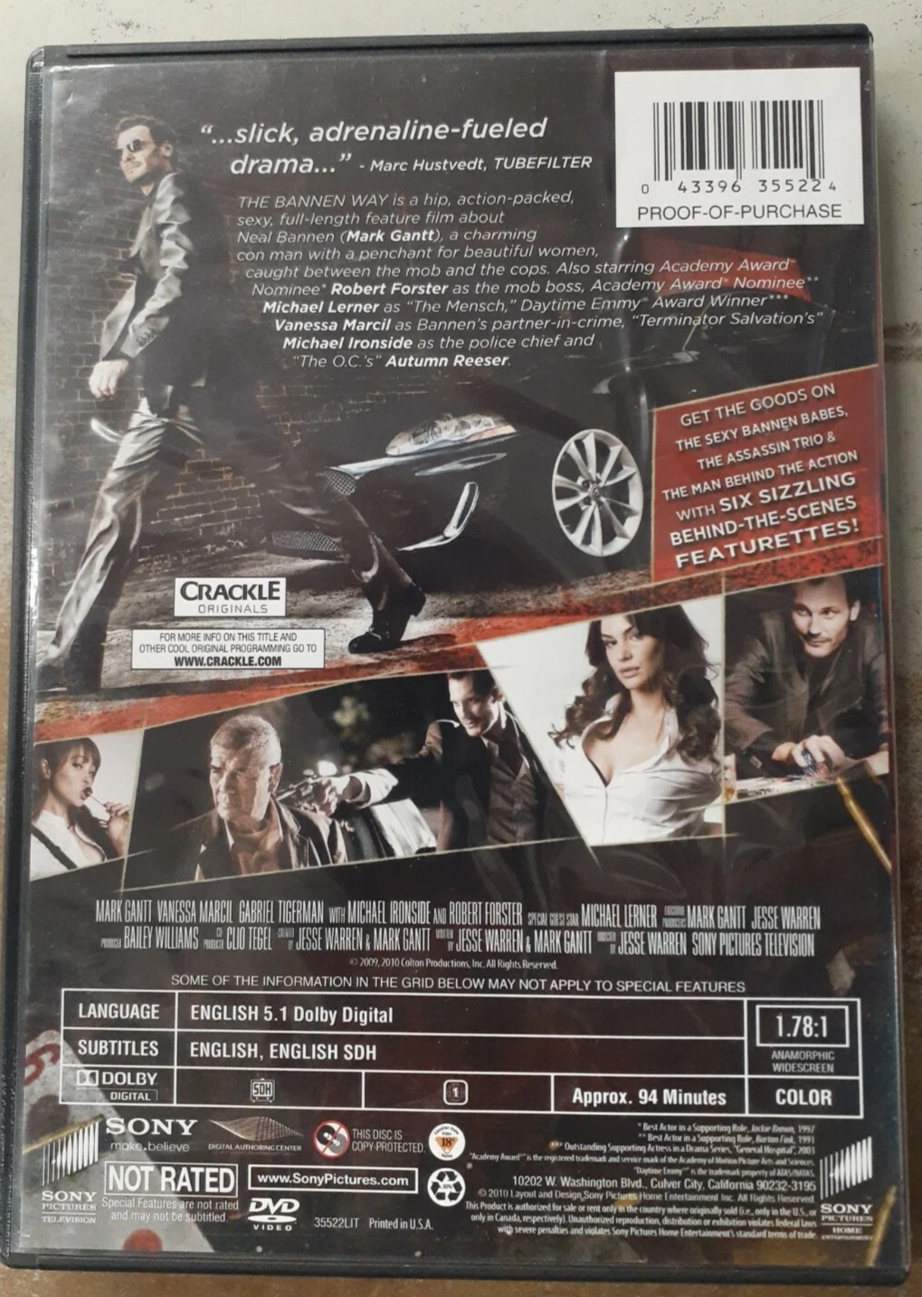The Bannen Way (DVD, 2010) Tested. New Case
