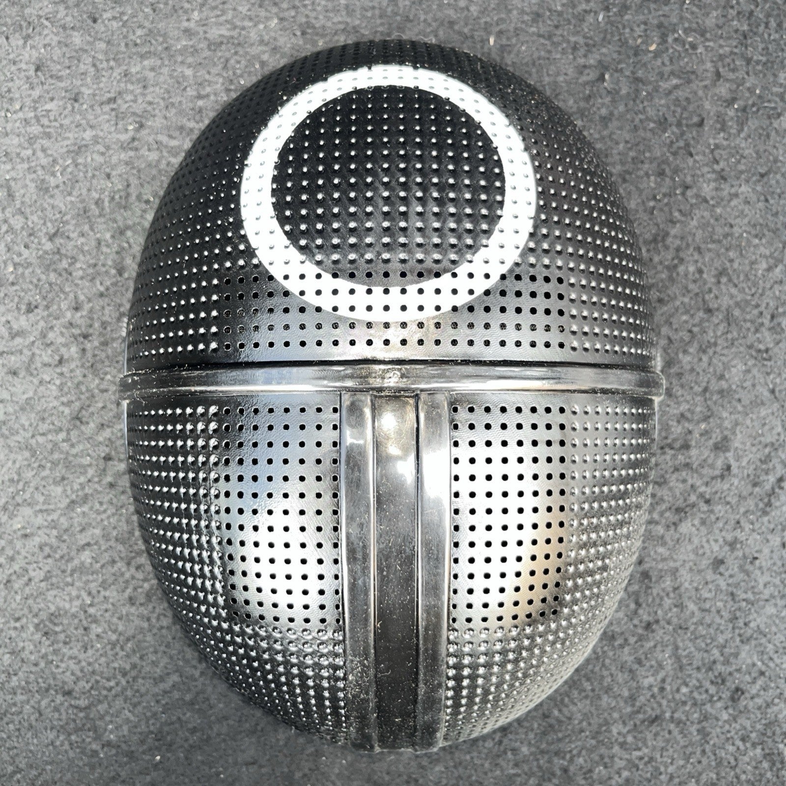 Black Squid Game Inspired Circle Plastic Costume Mask for Adults Teens | Manager