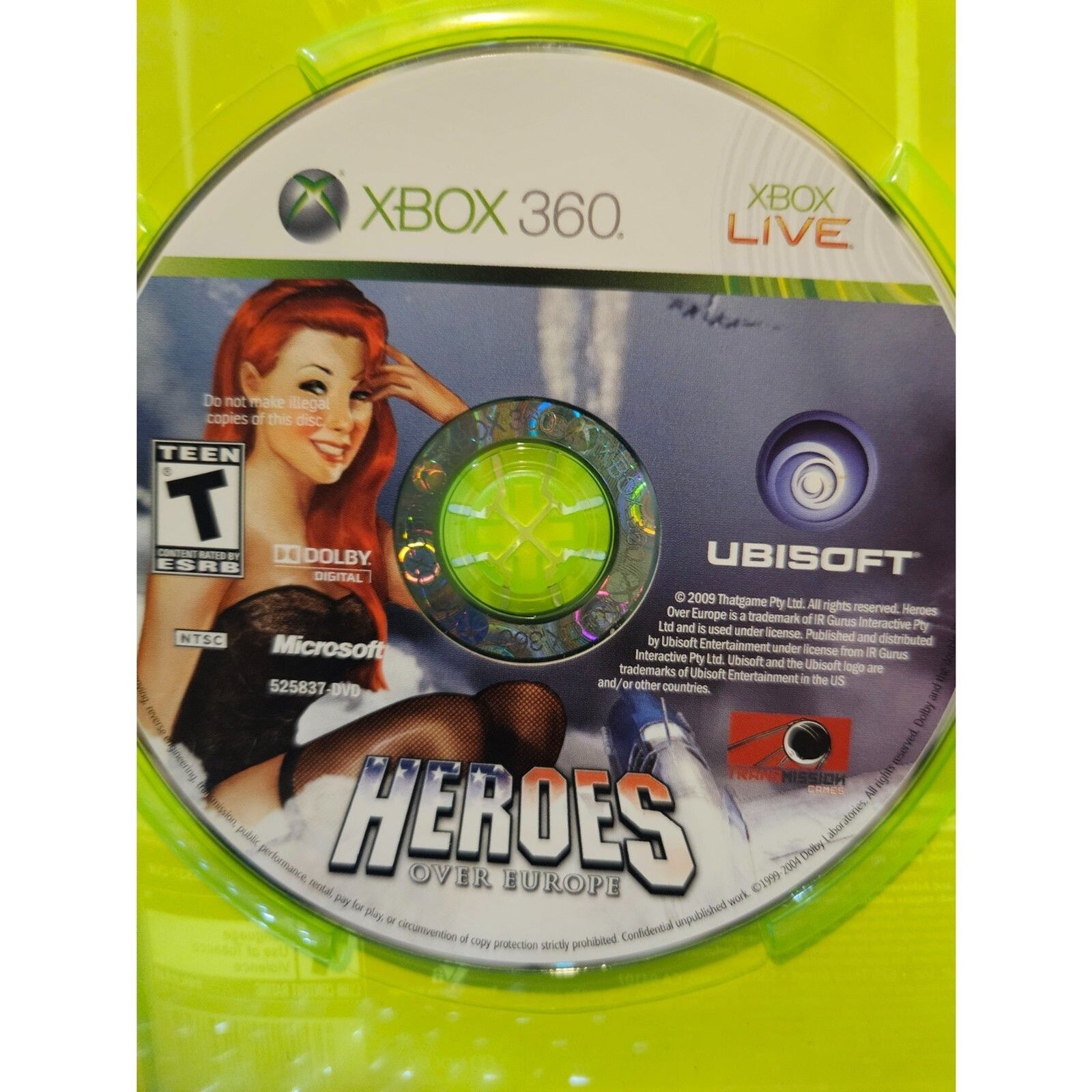 Heroes Over Europe - XBOX 360 - Tested. New Case