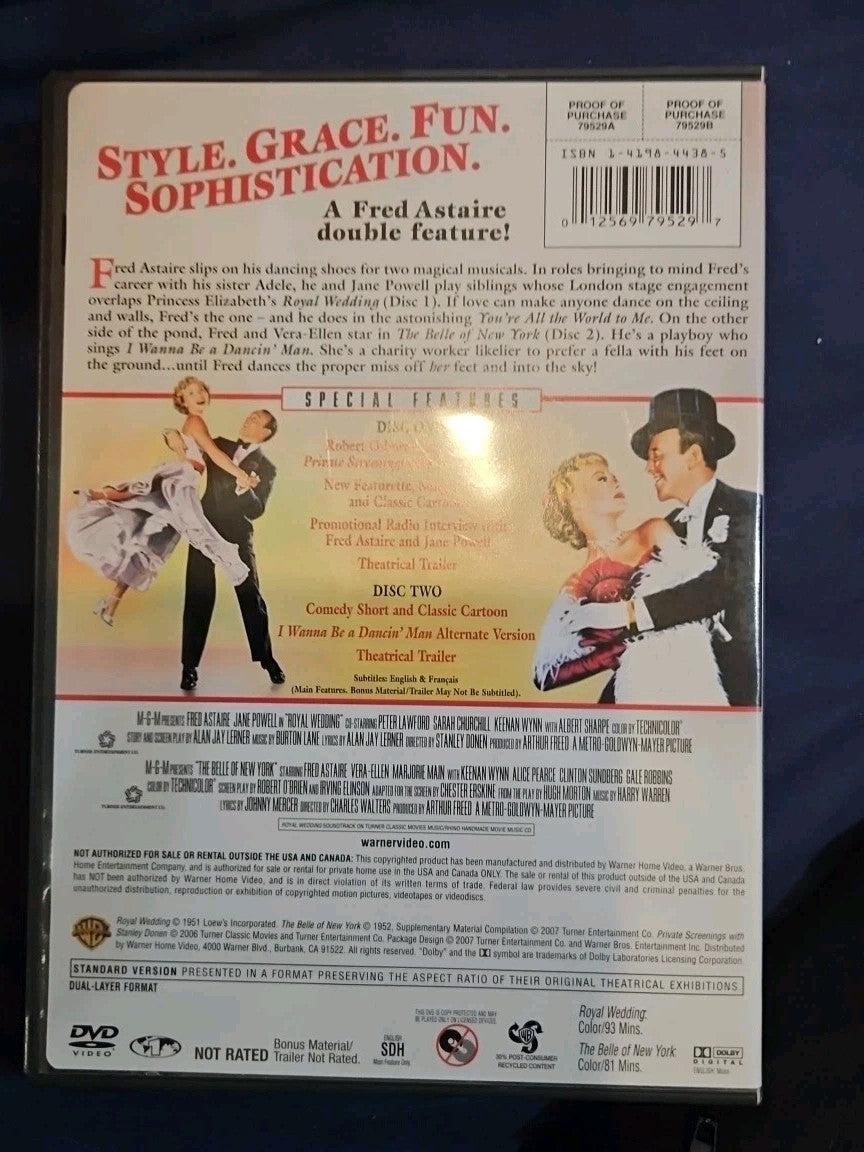 Royal Wedding & Belle of New York (DVD, 1952)