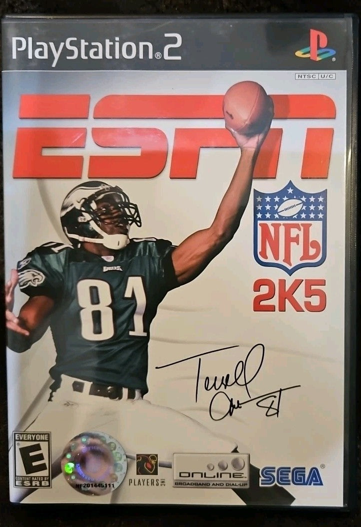 ESPN NFL 2K5 (PlayStation 2, 2004) No Game. Case. Artwork. Manual ONLY
