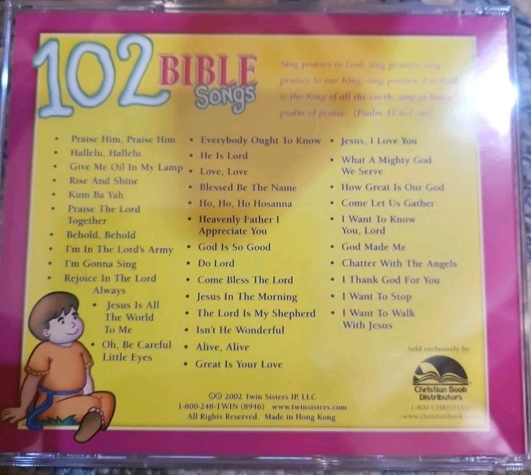 102 Bible Songs -3 Hours Of Music (3 CDs) New Sealed Ships 1st Class