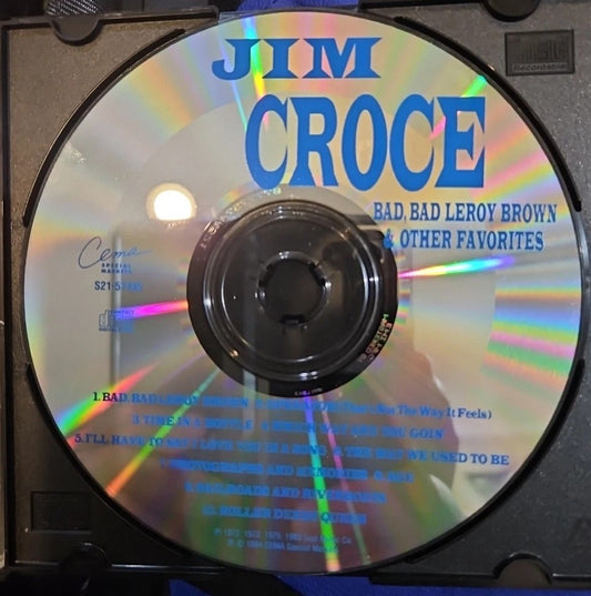 Jim Croce: Bad Bad Leroy Brown & Other Favorites (CD) Disc Only