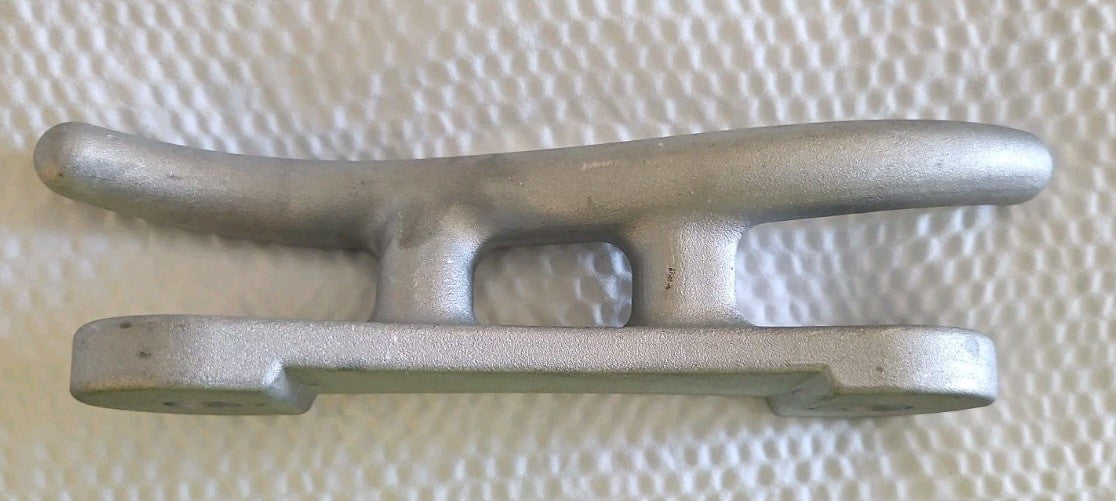 9.5" Cast Aluminum Dock Cleat 6" Mounting Holes