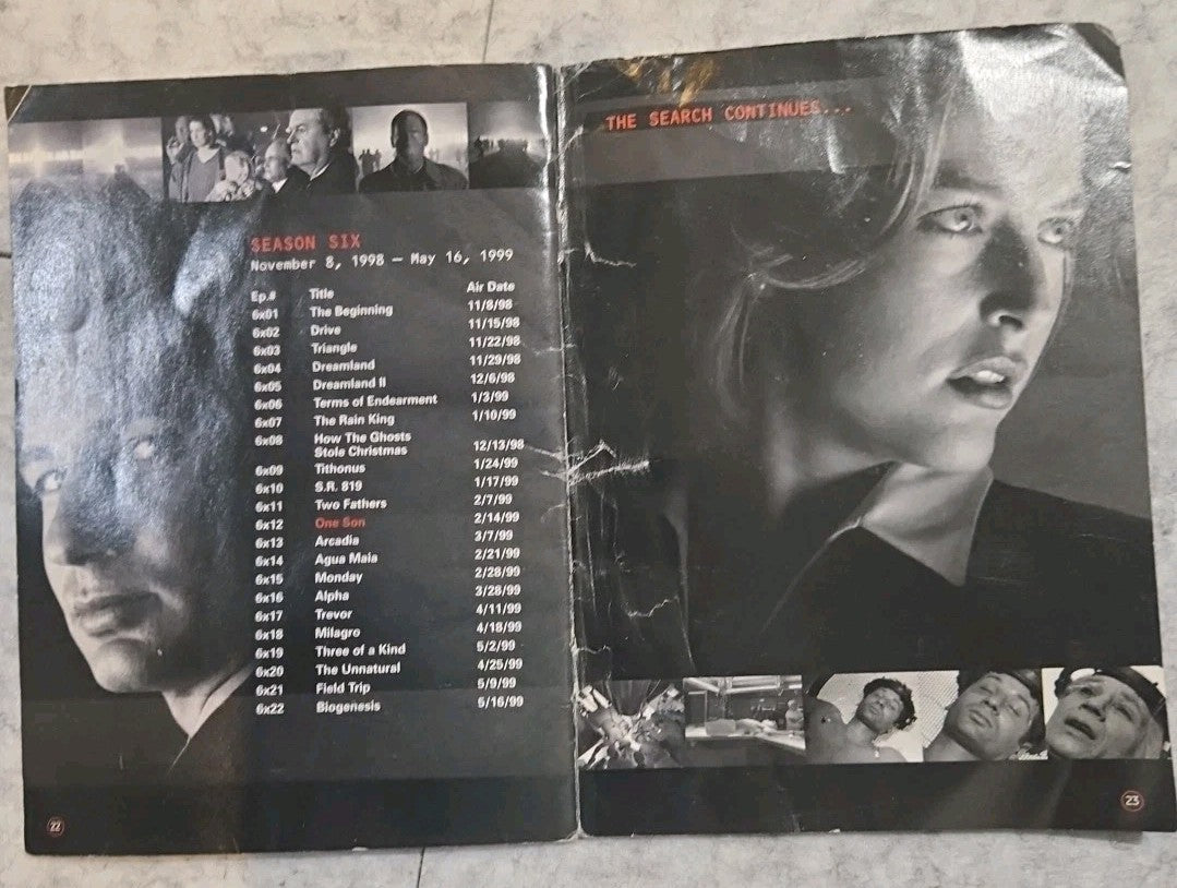 The X-Files Complete 1st Season Collector's Edition Booklet