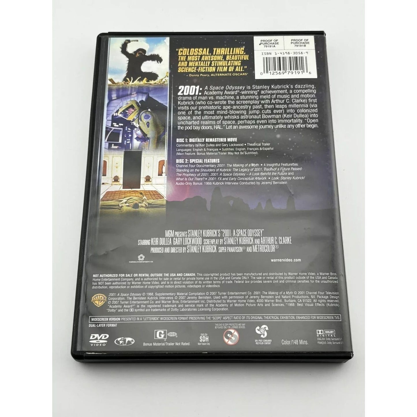 2001: A Space Odyssey (DVD) 2 Disc Special Edition - Brand New