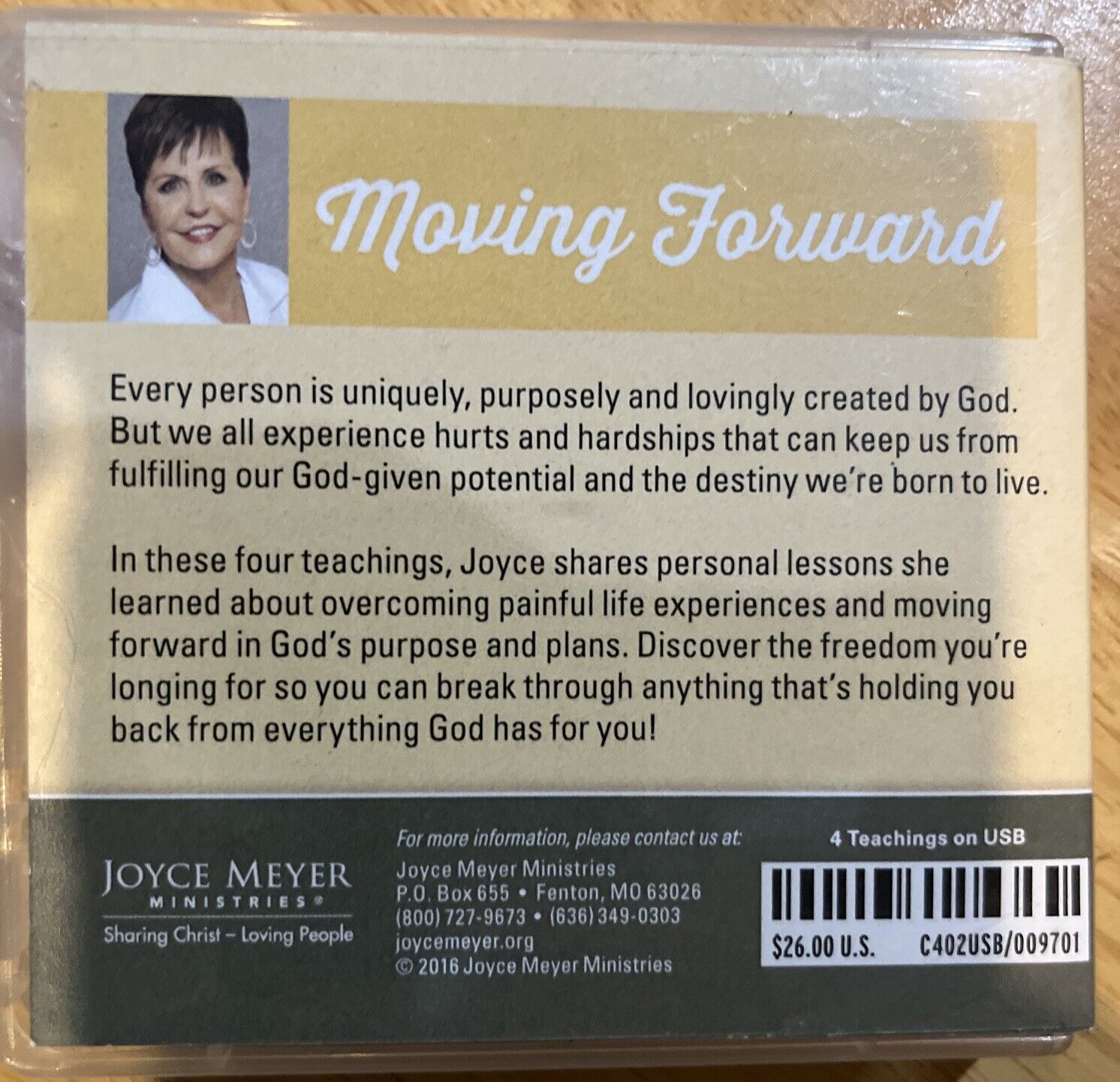 Moving Forward by Joyce Meyer (2016 USB Drive) You Will Discover Godly Wisdom