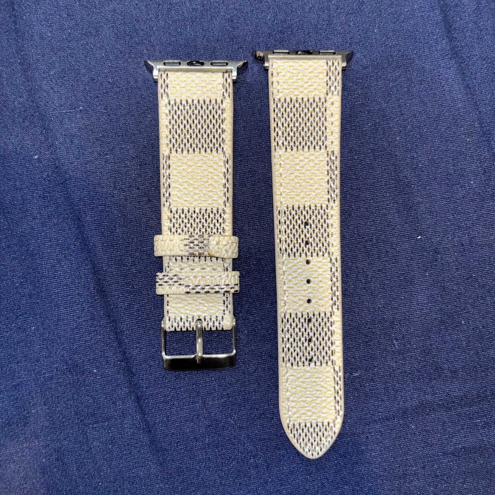 Genuine Leather Patchwork Apple Watch Band For 38/40/41mm Series 4,5,6,7,8,9 SE