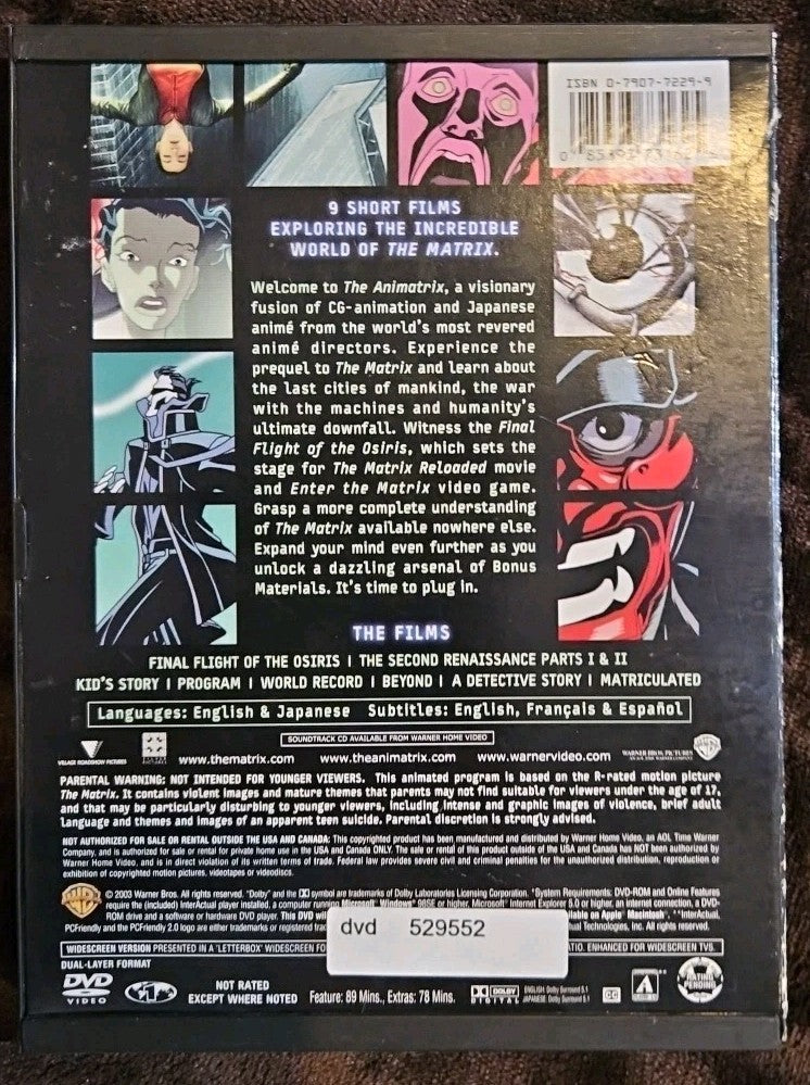 The Animatrix (DVD, 2003)