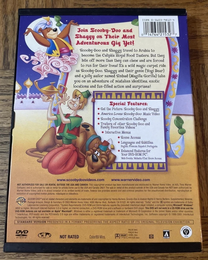 Scooby-Doo in Arabian Nights (DVD) new
