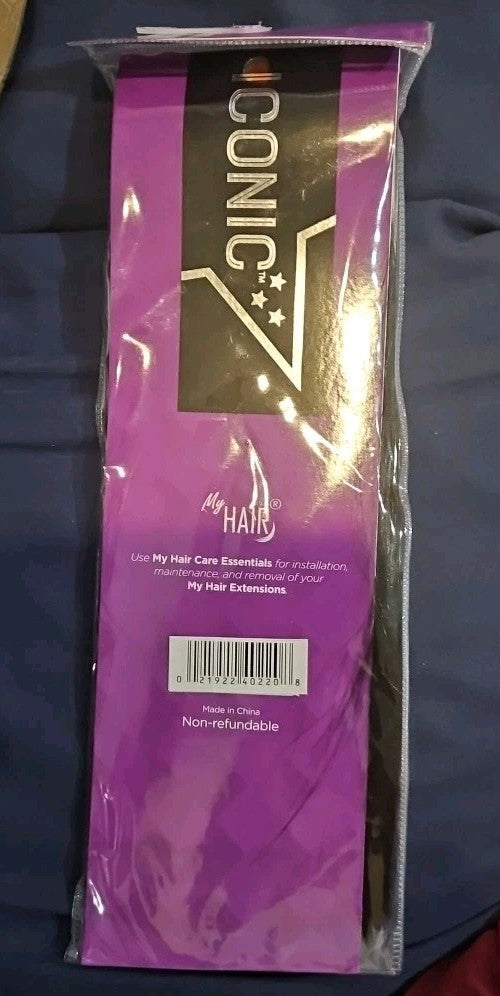 My Hair ICONIC 10" Human Hair Blend In JER BLACK NEW - 1 Pack