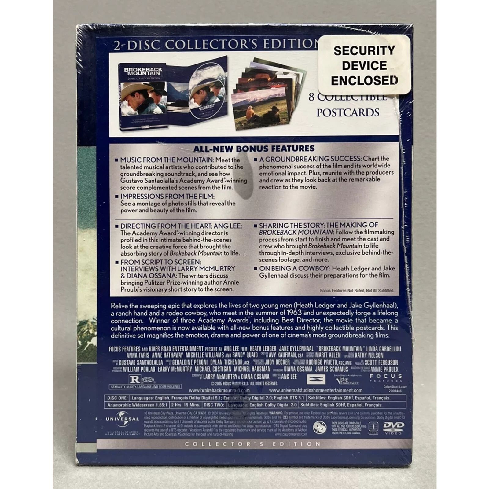 Brokeback Mountain (DVD) 2-Disc Collector's Set - Brand New Sealed