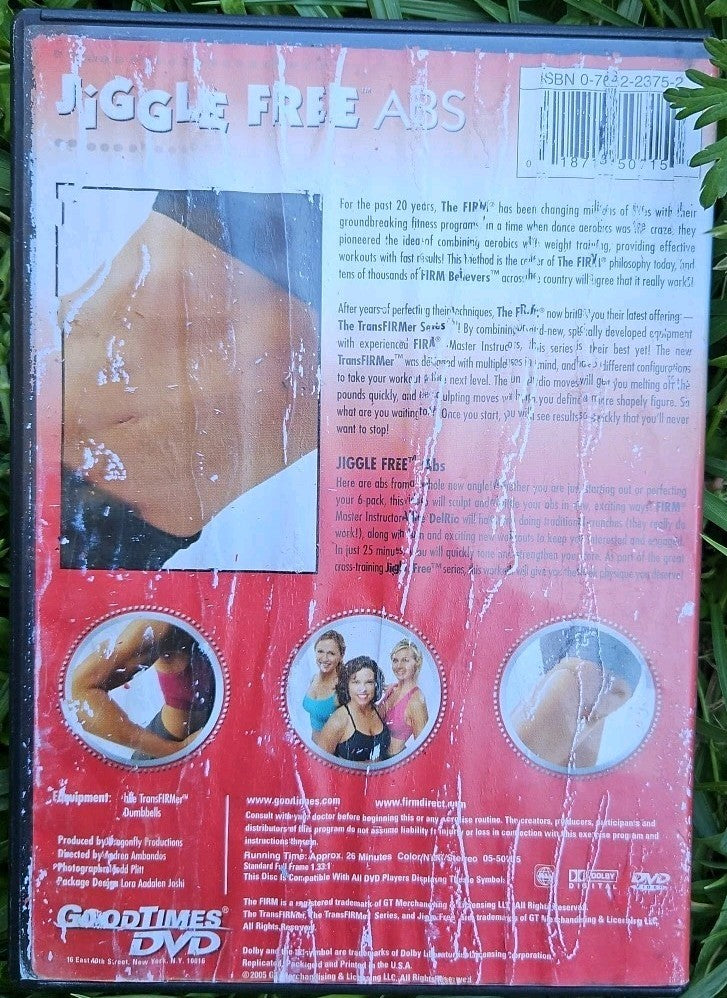 The Firm: Jiggle Free Abs (DVD, 2005) Damaged Artwork. Tested. New Case