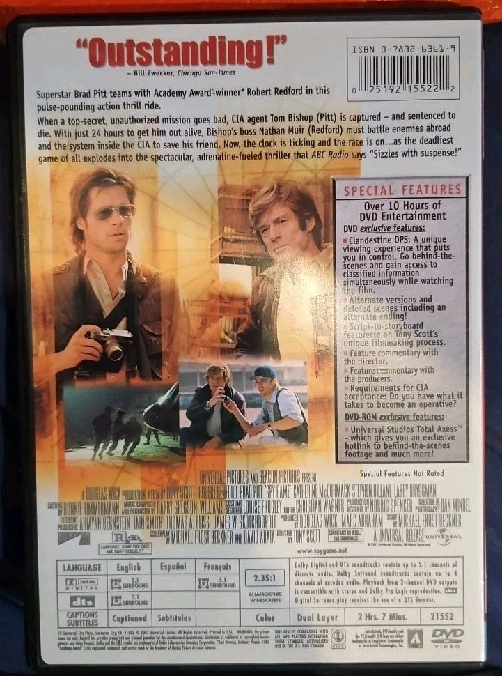 Spy Game (DVD, 2001)