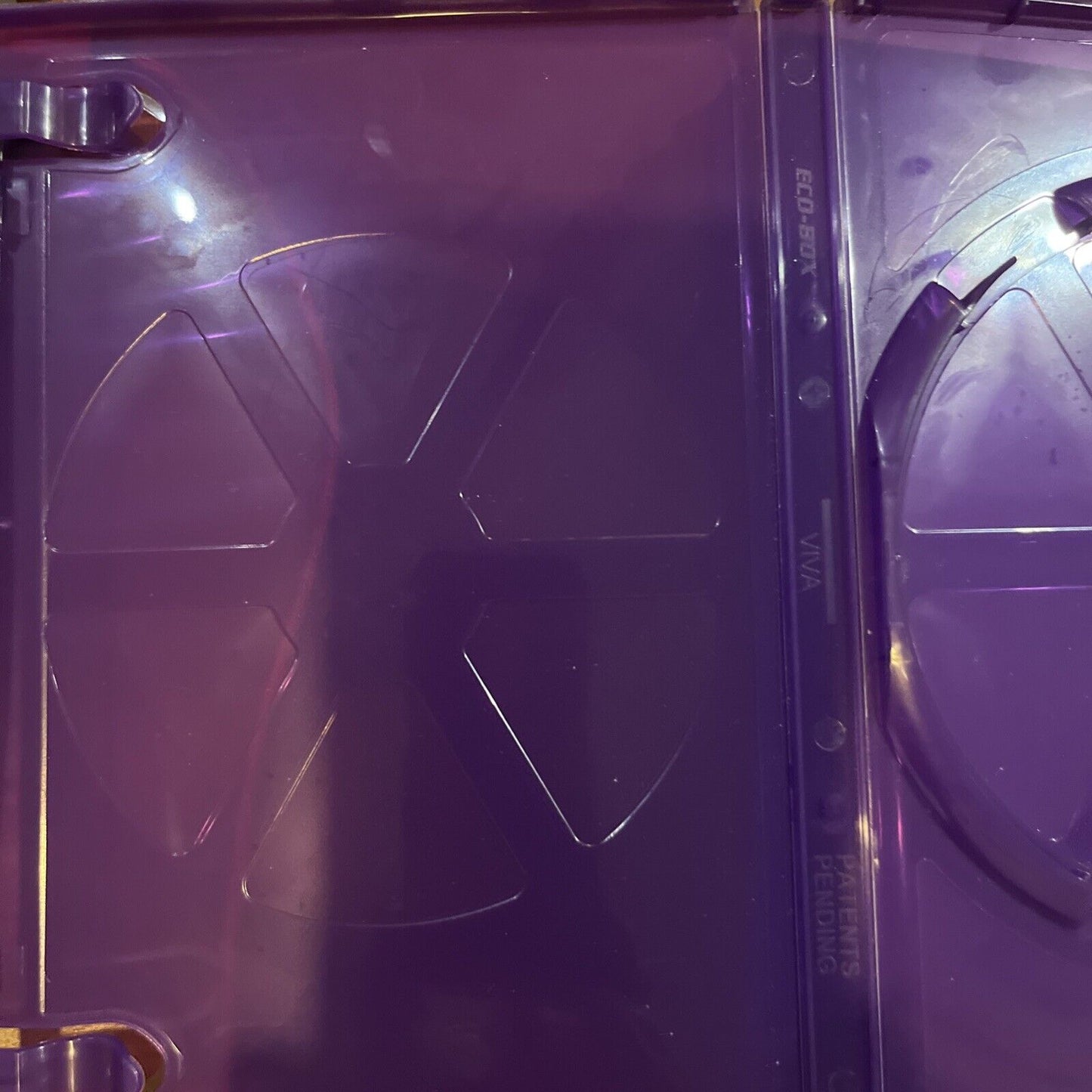 Qty = 4 Used DVD / XBOX 360  Kinect Cases. Undamaged - Purple