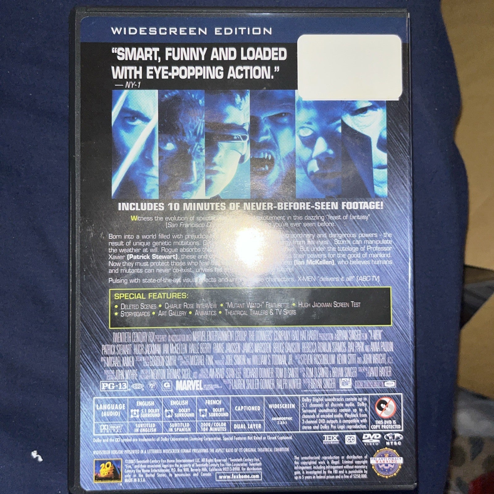 X-Men Trilogy Pack (DVD, 2009, 3-Disc Set, Widescreen) Sealed. Box Wear