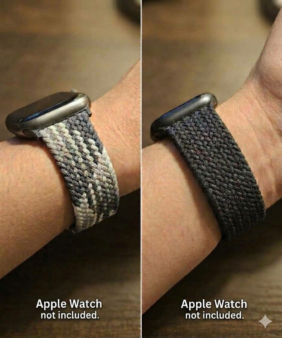 2 Pack Braided Watch Bands Fits Apple Watch 38mm 40mm 41mm 42mm Series 1-12
