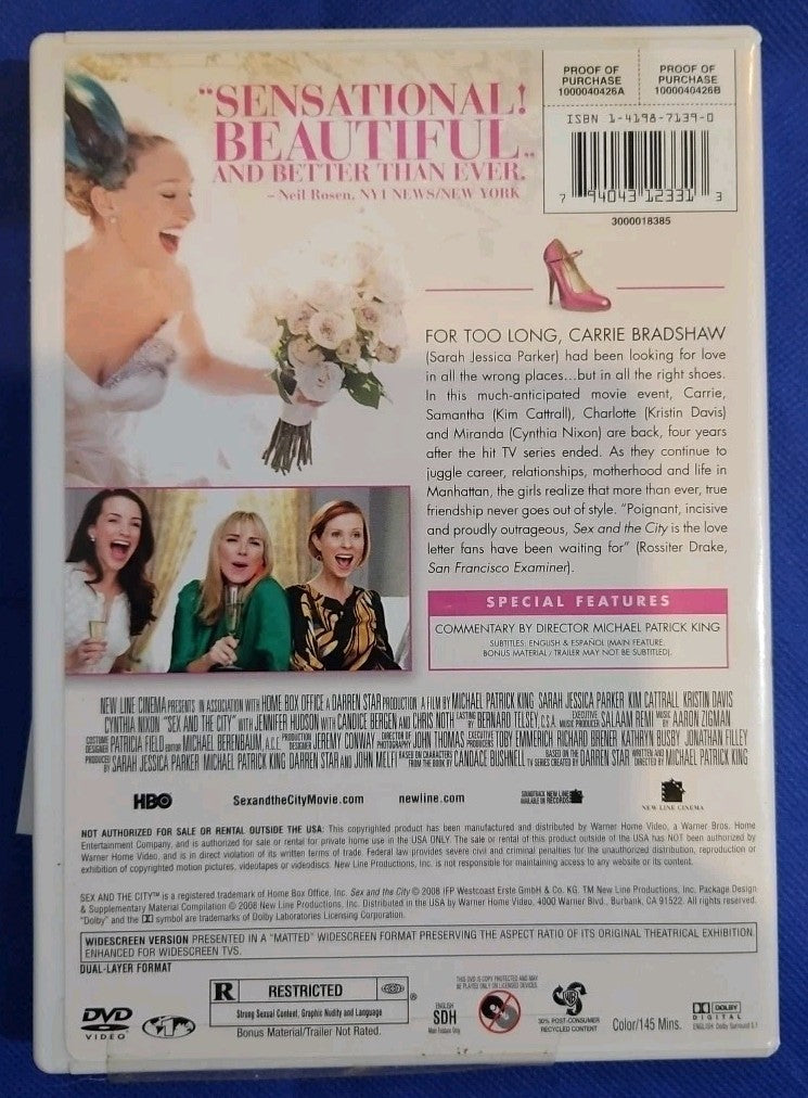 Sex and the City (DVD, 2008) Sealed