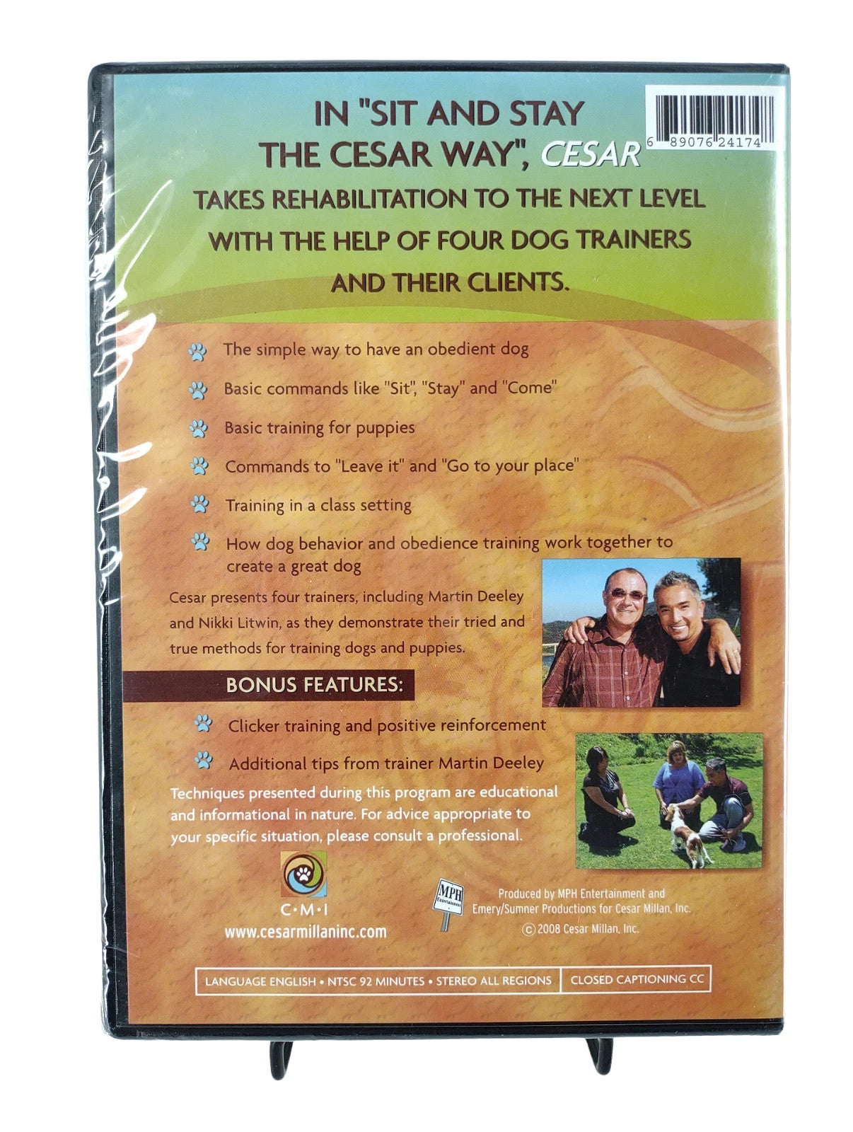 Cesar Millan's Mastering Leadership Series: Volume 4 (DVD) Sit & Stay Ceaser NEW