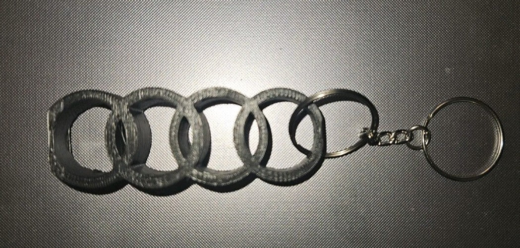 Audi Inspired Optical Illusion Key Chain