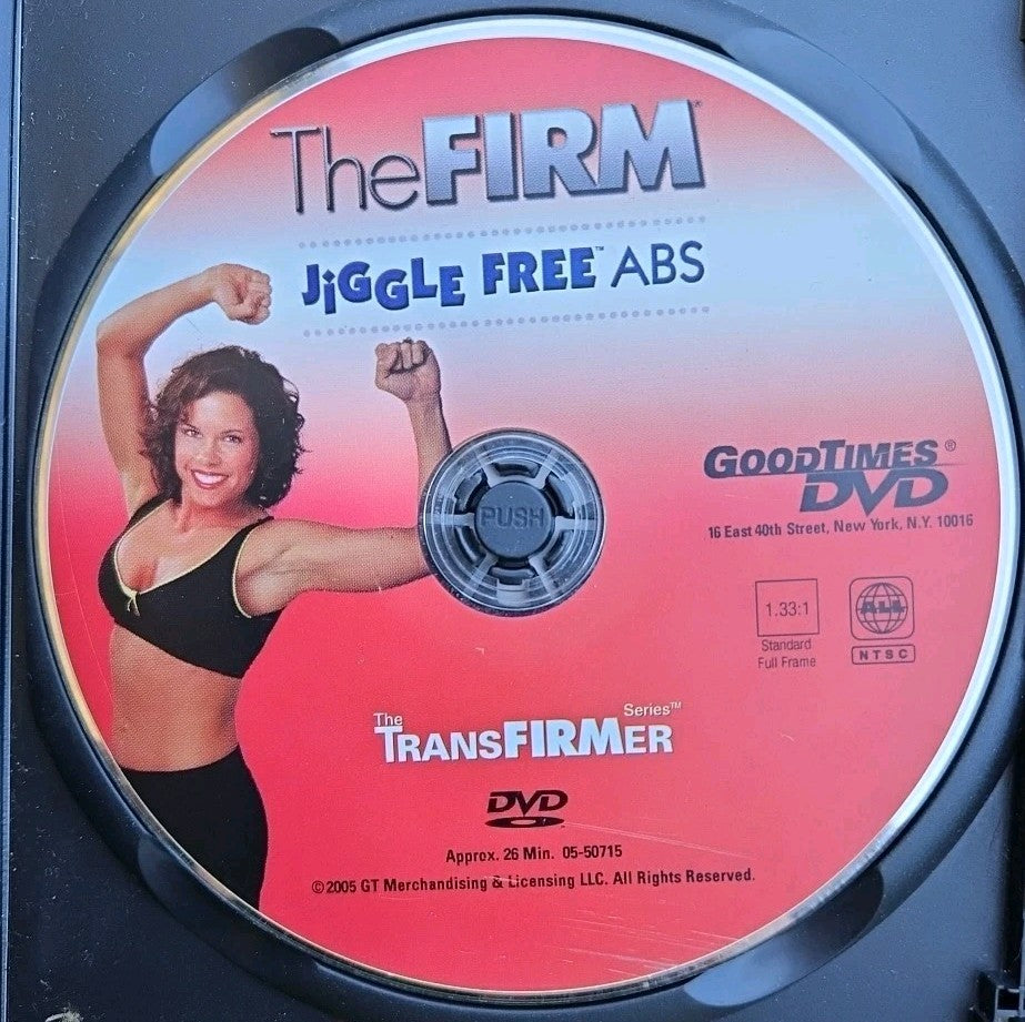 The Firm: Jiggle Free Abs (DVD, 2005) Damaged Artwork. Tested. New Case