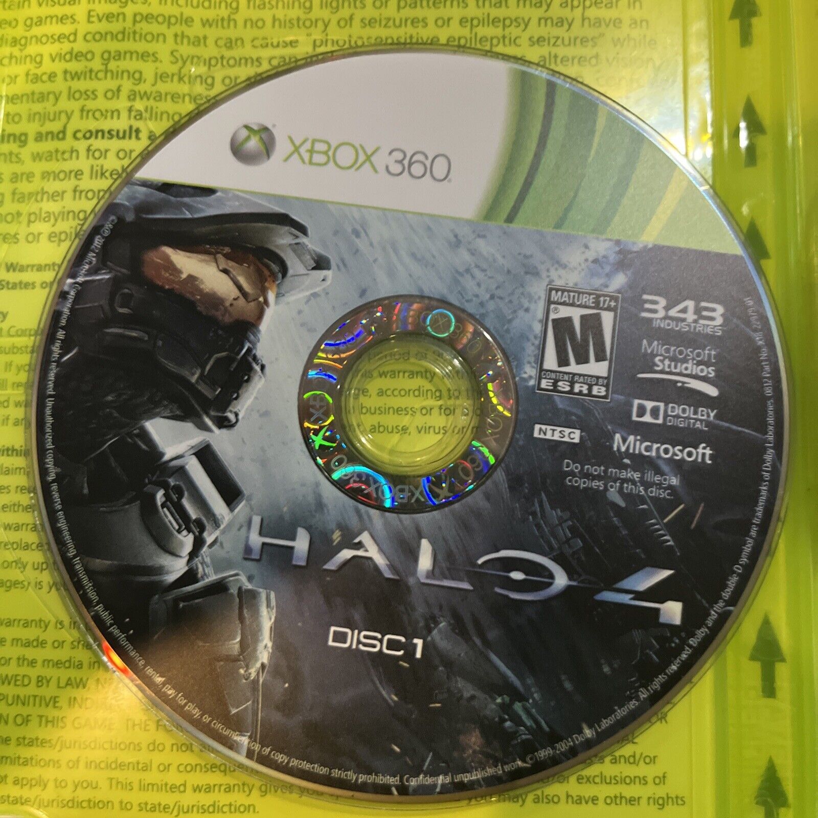 Halo 4 - Xbox 360 - New Case. Tested. No Scratches. Resealed