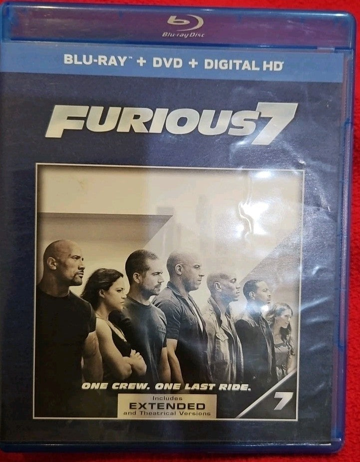 Furious 7 (Blu-ray + DVD) No Digital Downloads. New Sealed