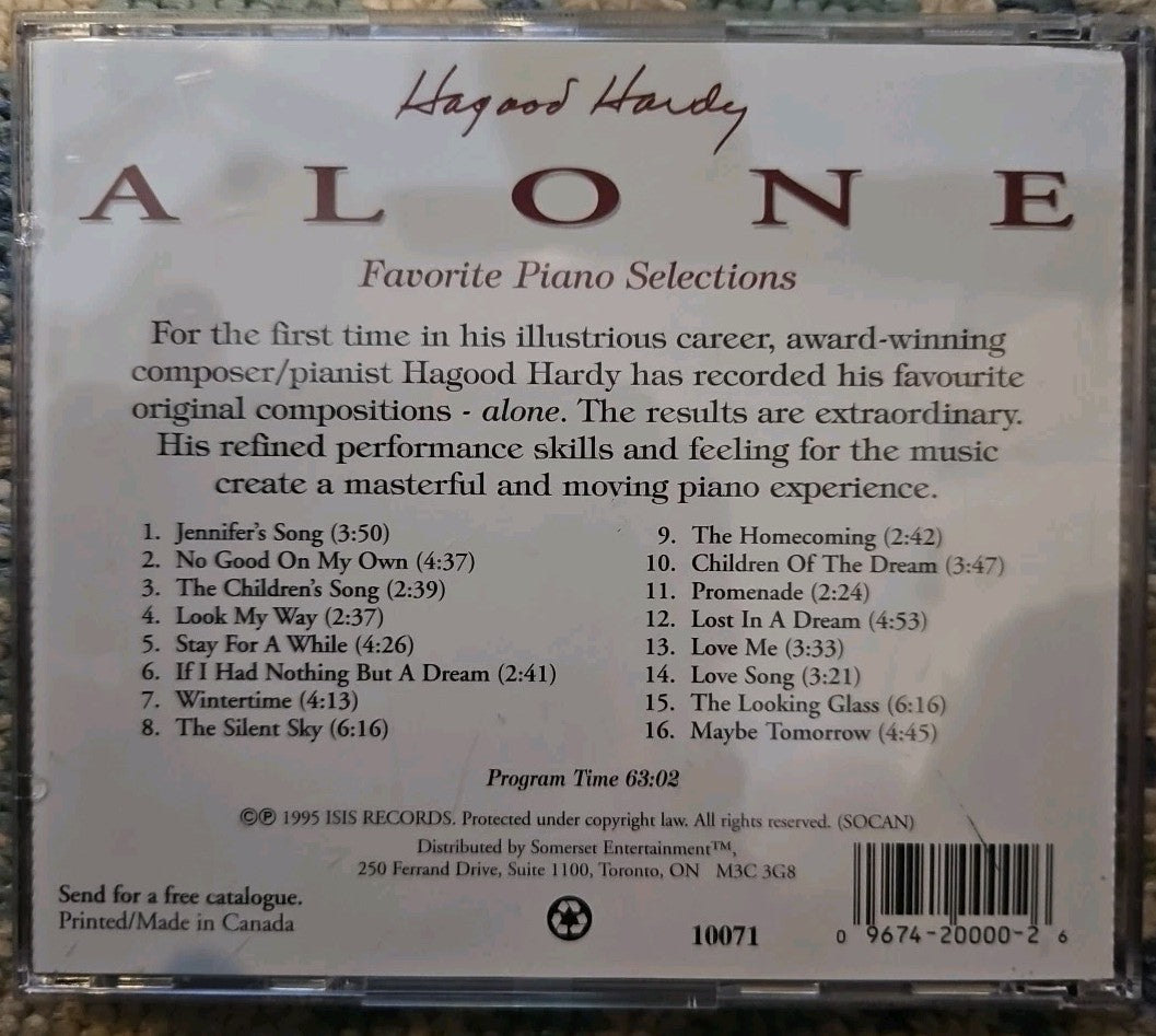Alone by Hagood Hardy (CD, 1995) New