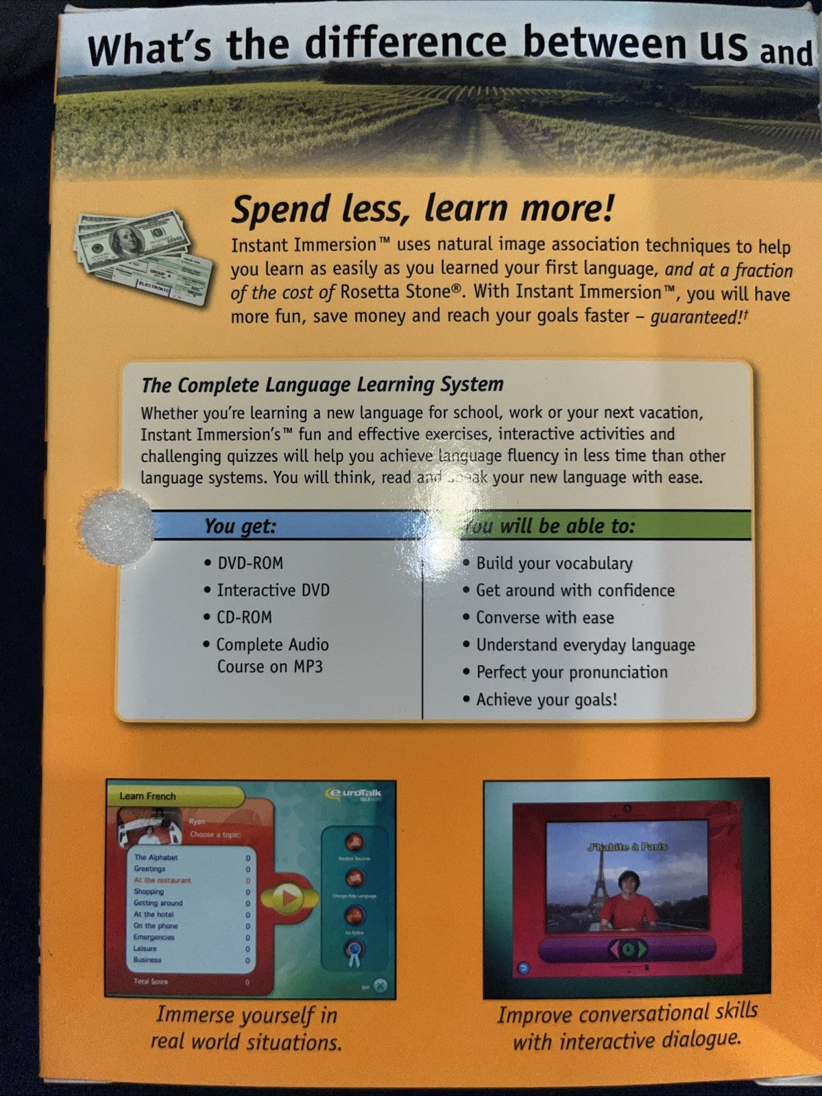 Instant Immersion French Levels 1,2,3 Language Learning Software