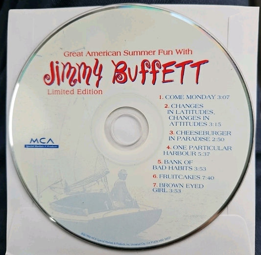 Great American Summer Fun with Jimmy Buffett (CD) Disc Only. Tested