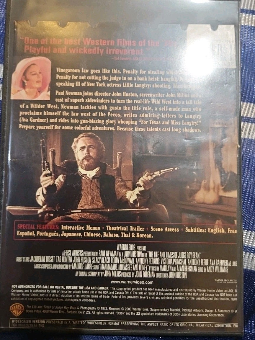 Life And Times Of Judge Roy Adams (DVD) Tested slim case cropped artwork.