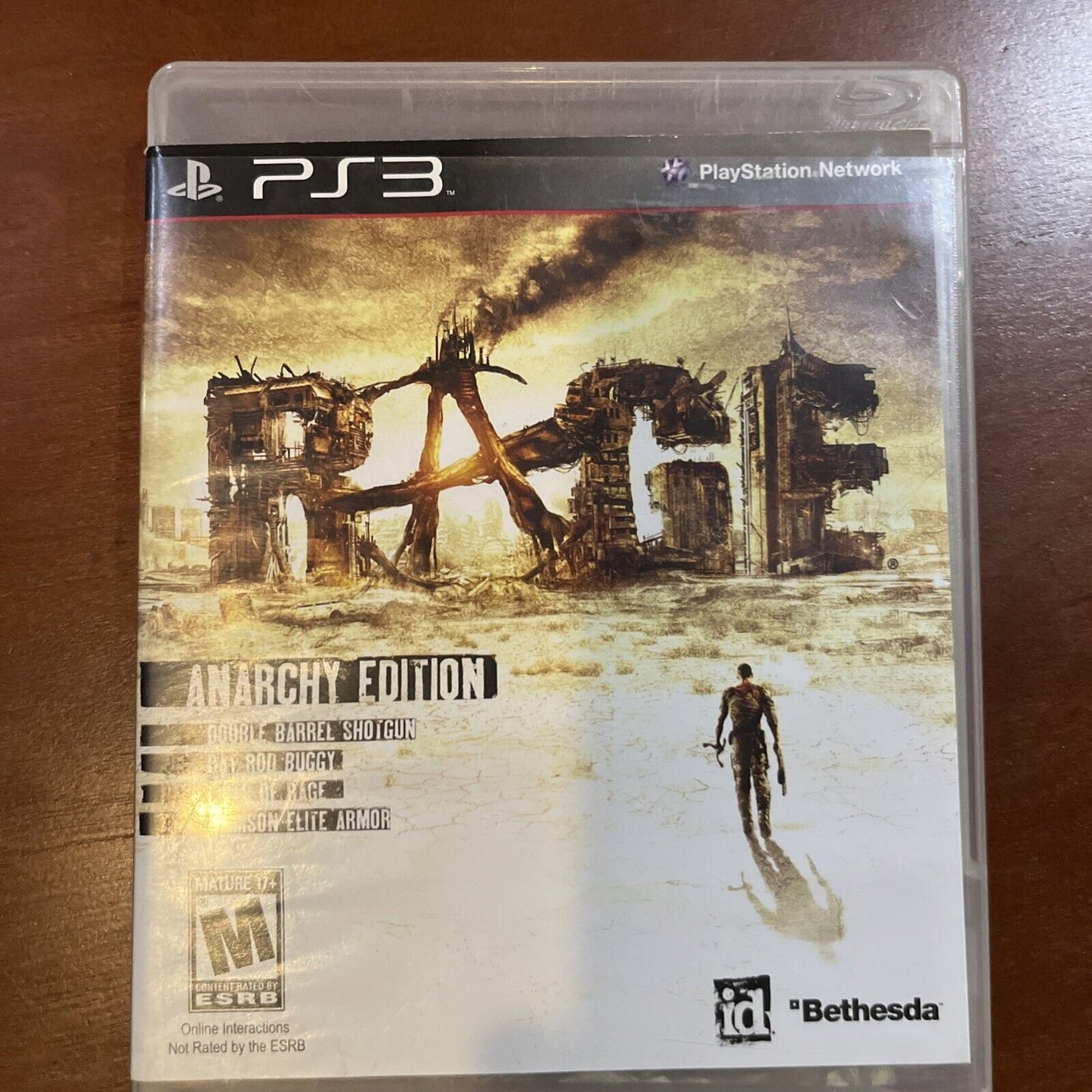 Rage - PS3 - CIB. Tested. No Scratches.  Artwork Damage.