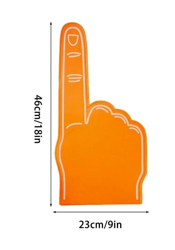 1 Piece Giant Foam Finger 18 Inch Sports Fan Foam Finger DIY Blank Foam Hand