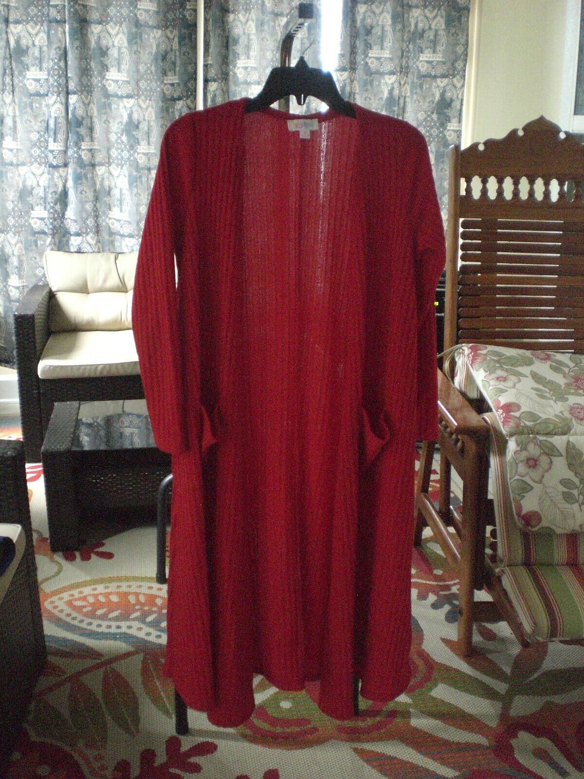 LuLaRoe Red Sarah Long Sweater SMALL