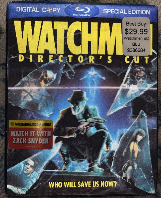 Watchmen (Blu-ray, 2009) New. No Digital Download