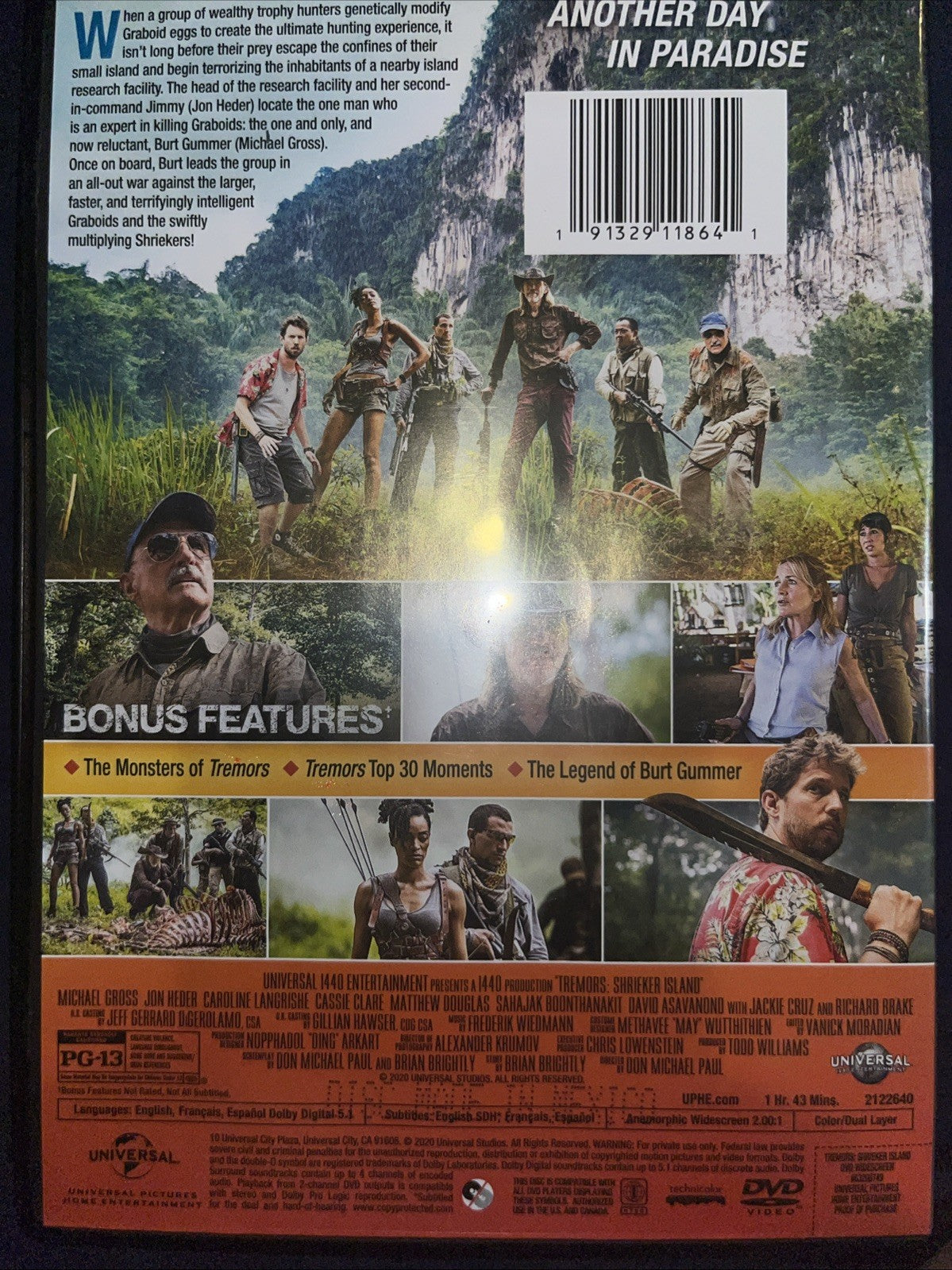 Tremors: Shrieker Island (DVD, 2020) No Digital Download. Tested. New Case.