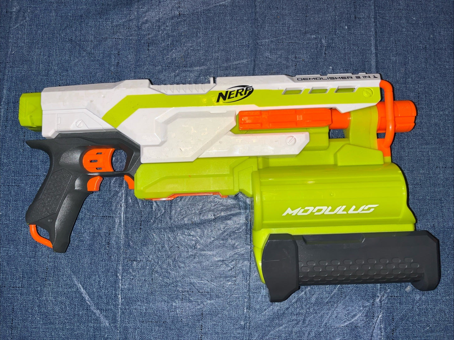Nerf N-Strike Elite Modulus Demolisher 2in1: Scope w/Extra Mag +Holder, Stock