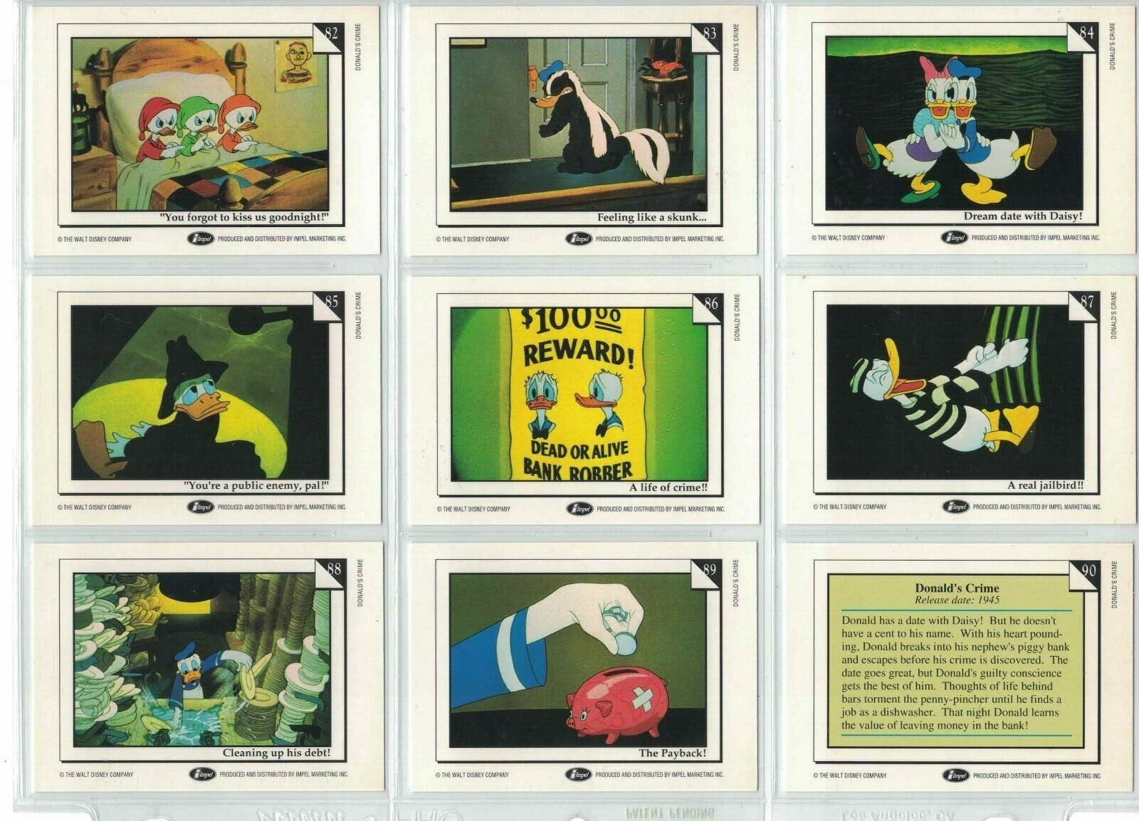 Disney Comics / Cards Drop Down