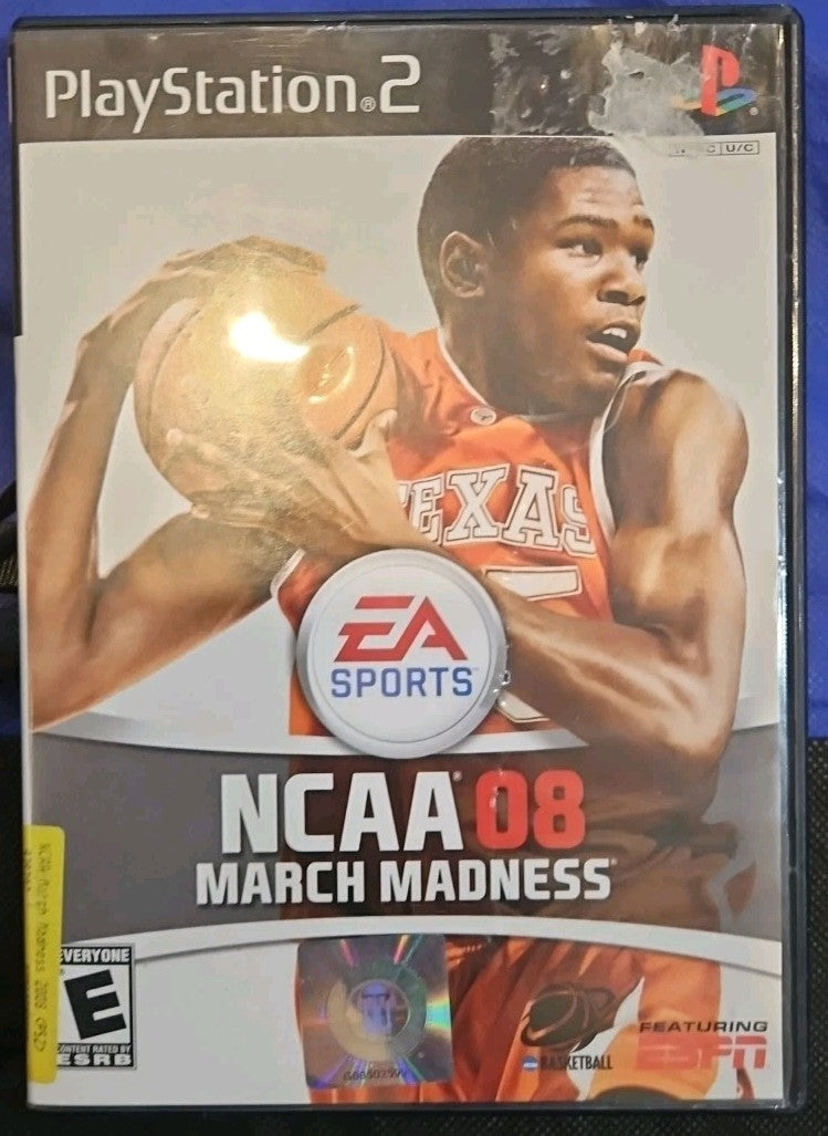 NCAA March Madness 08 (Sony PlayStation 2, 2007) Tested. Original Case. CIB