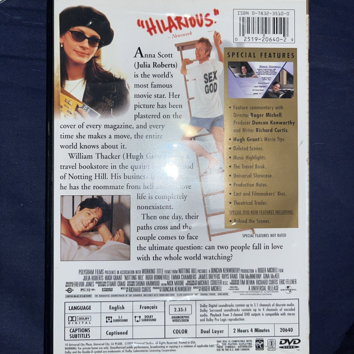 Notting Hill (DVD, 1999)