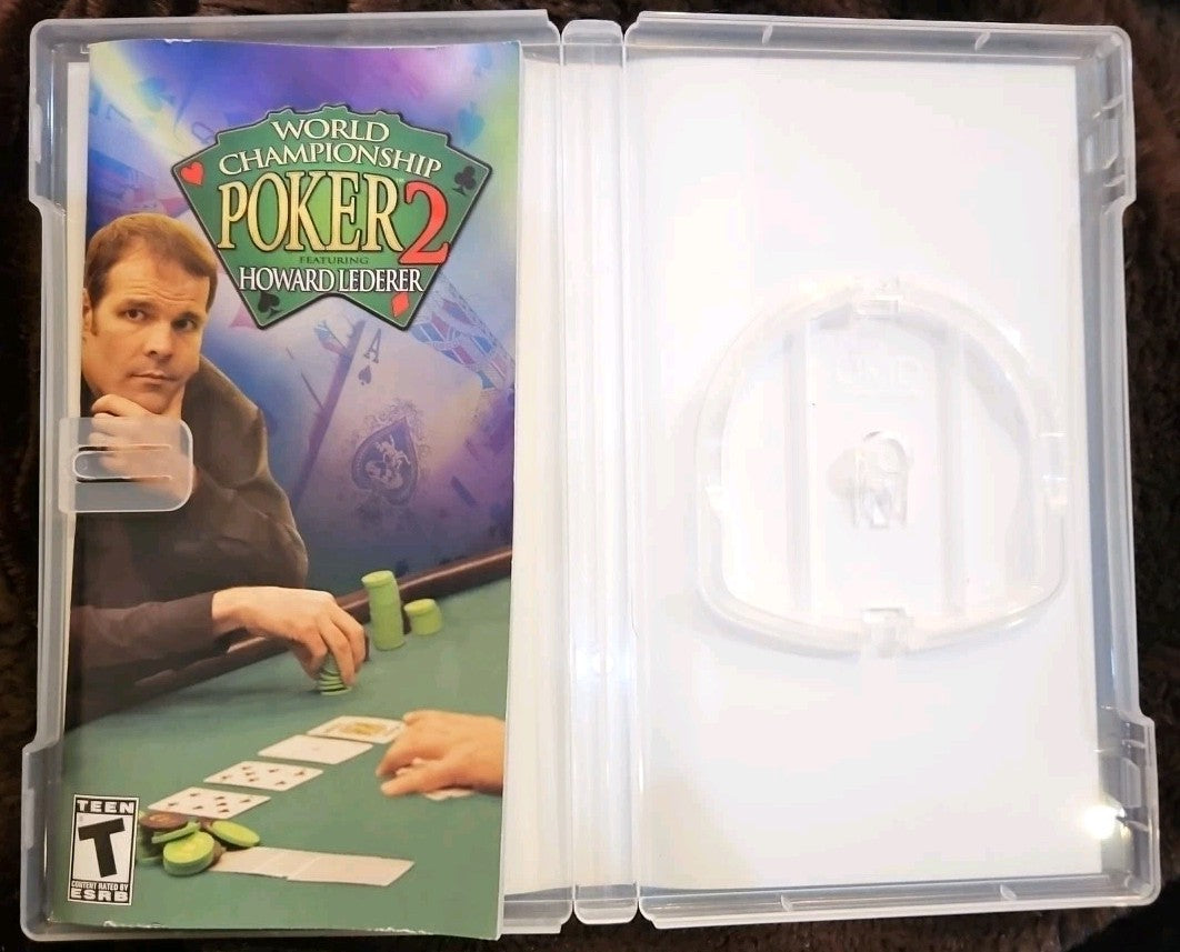 World Championship Poker 2 (PSP UMD) No Game. Manual. Box Art. Manual