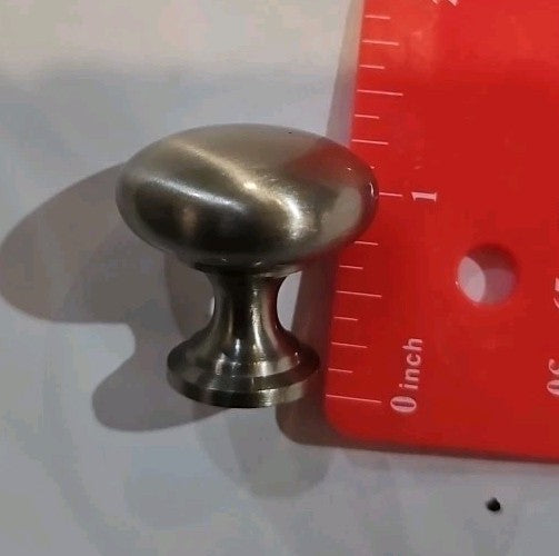 301 Stainless Steel Drawer Knobs 1-3/8" Diameter  1-1/4 Tall. Combined Shipping