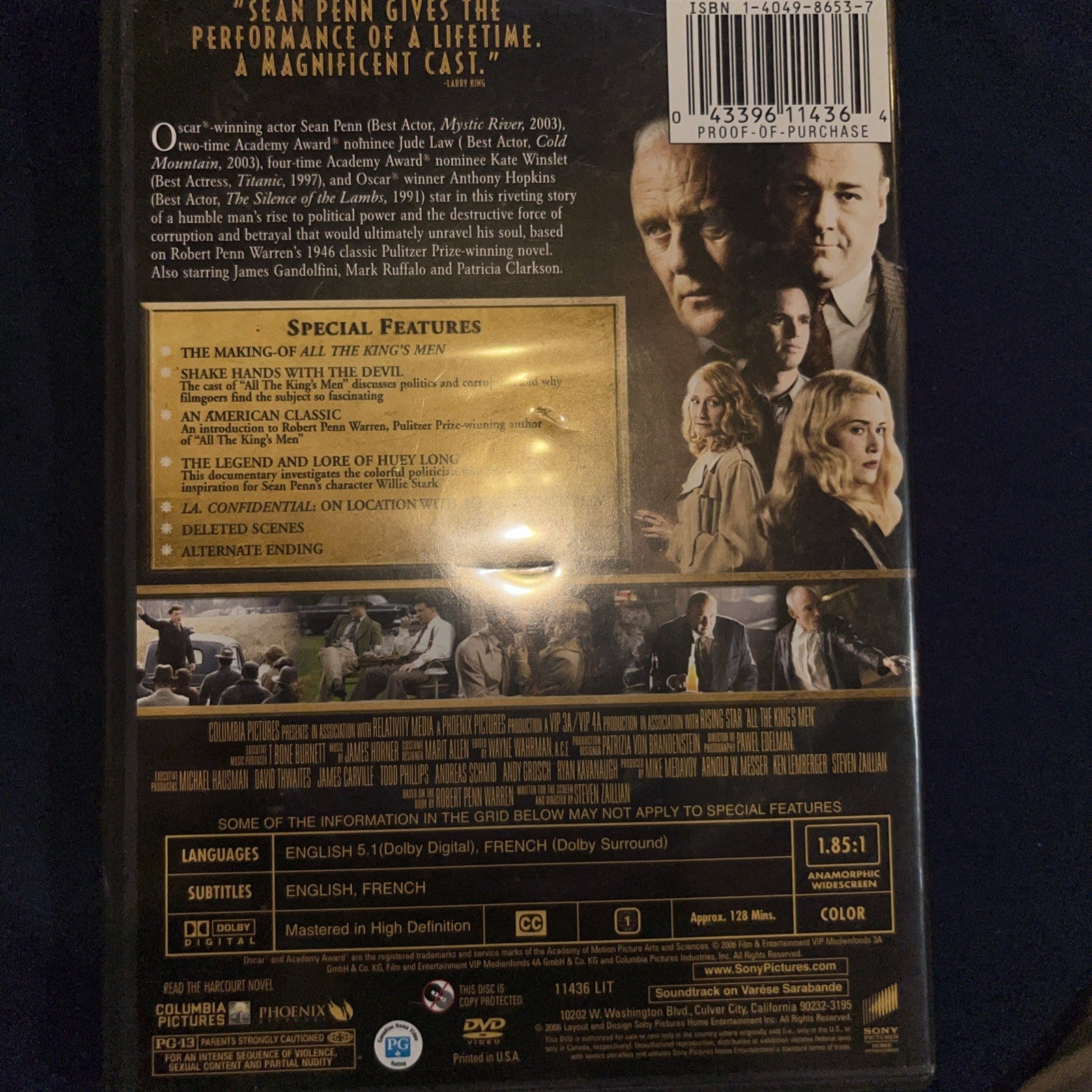 All the King's Men (DVD, 2006) Sealed