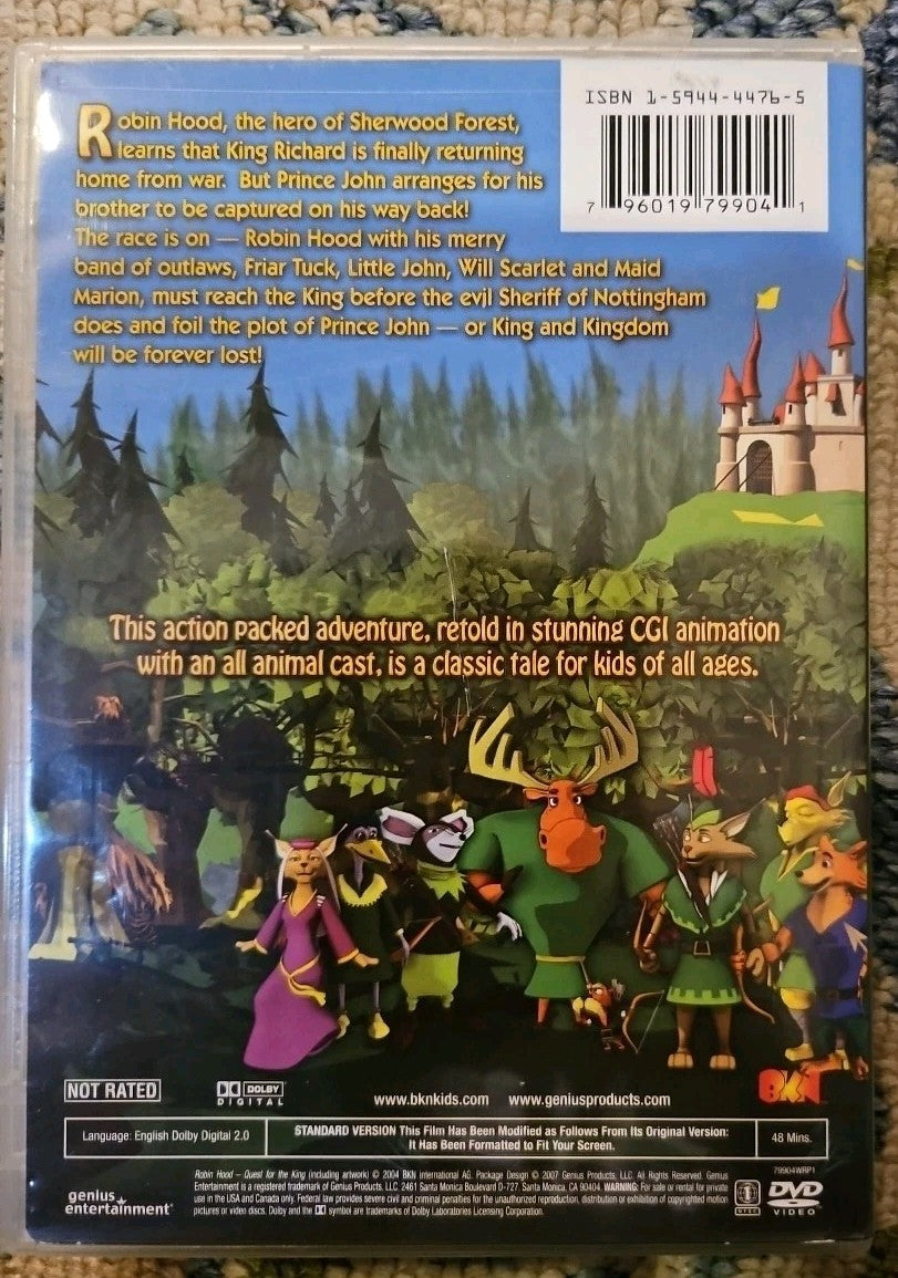Robin Hood-Quest for the King (DVD) New Sealed