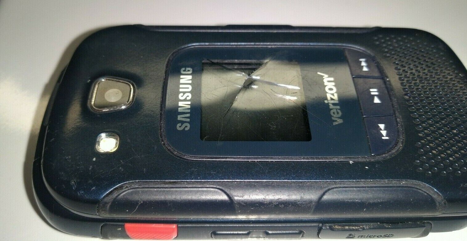  Samsung Convoy 4 B690 - Black (Verizon) Flip Cell Phone !!FOR PARTS ONLY!!